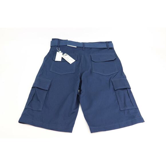 Blue Rock Men's Cotton Belted Cargo Shorts in Navy Blue Size 30 Retail $42 New - Picture 4 of 7